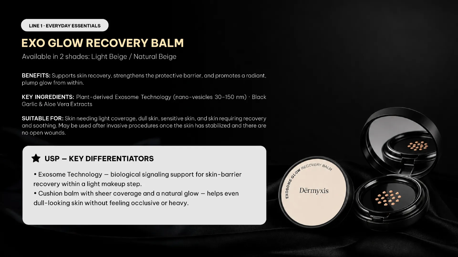 Exo Glow Recovery Balm công nghệ