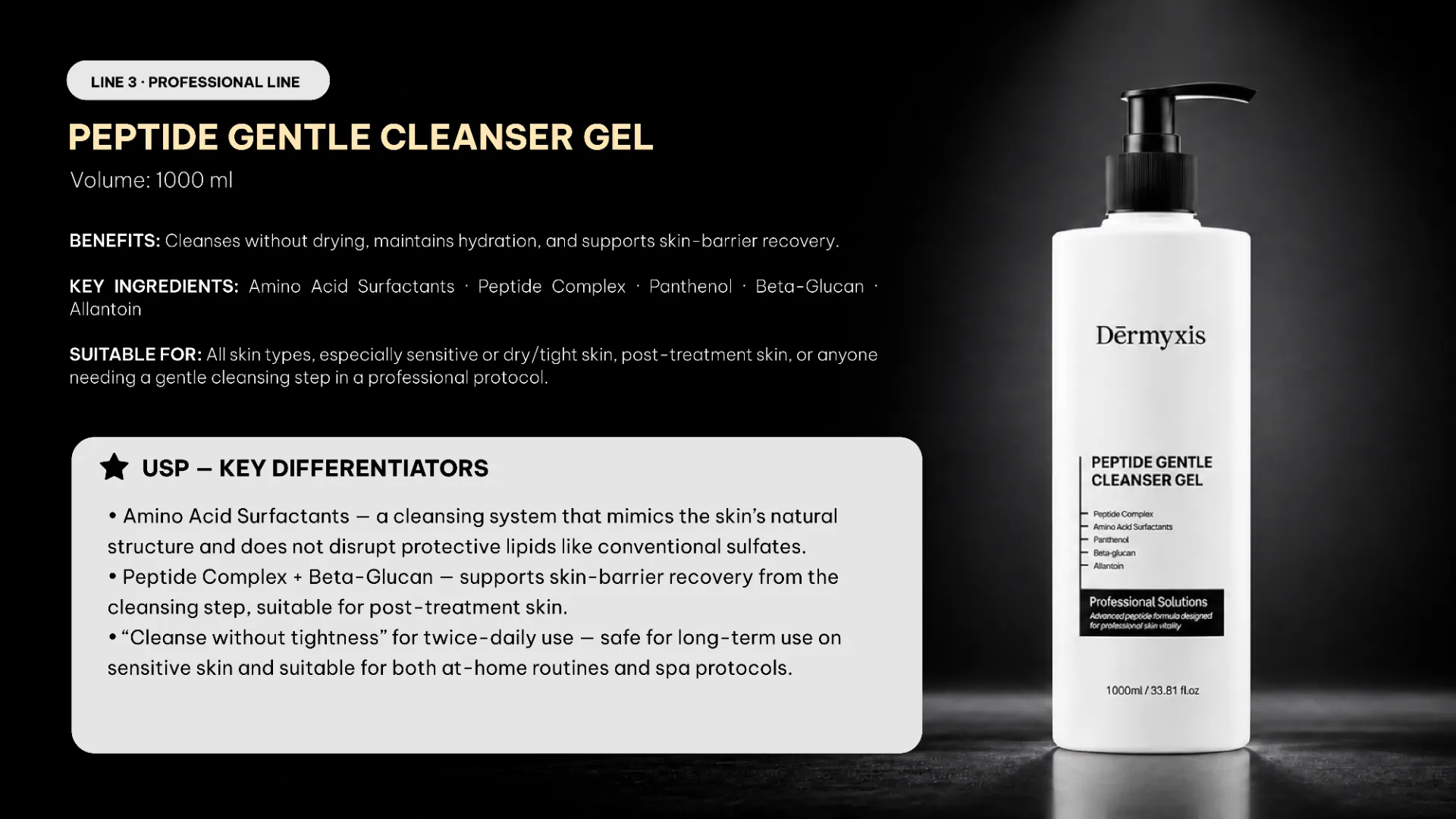 Peptide Gentle Cleanser Gel công nghệ